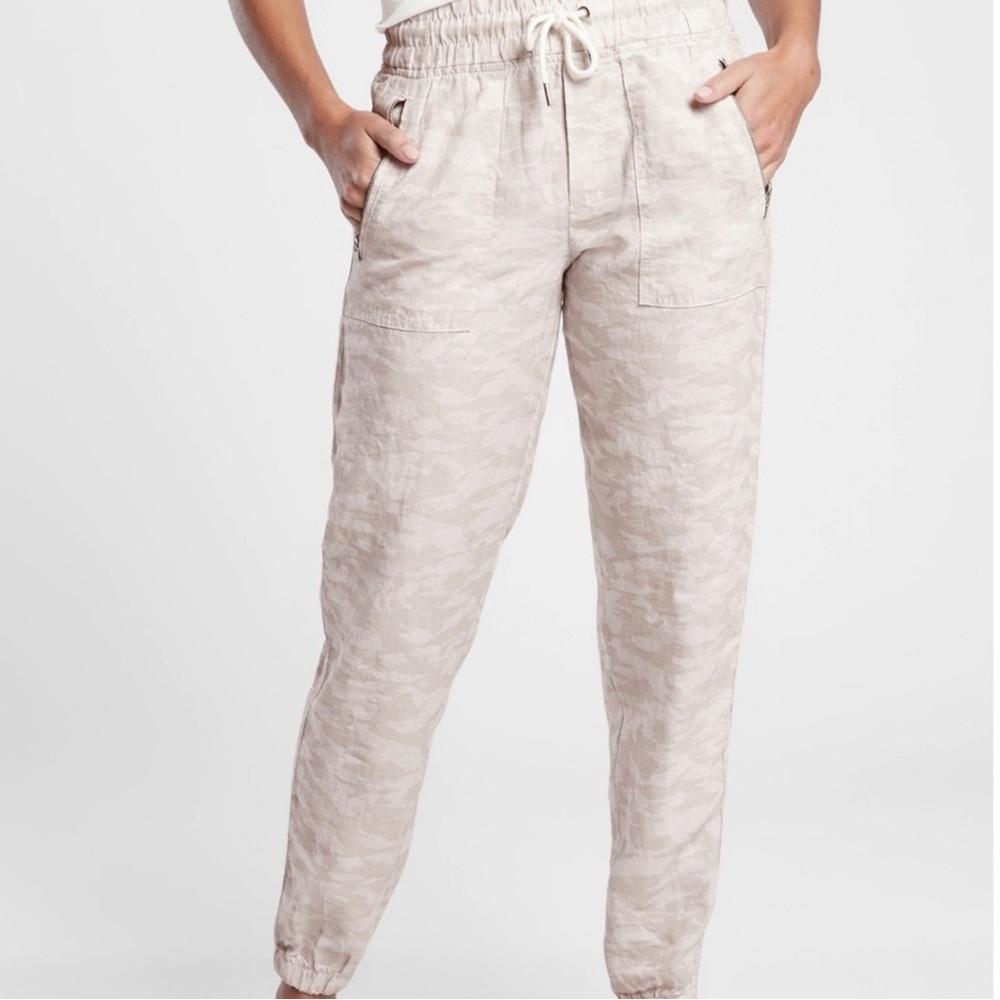 Athleta Cabo Tide Linen Jogger